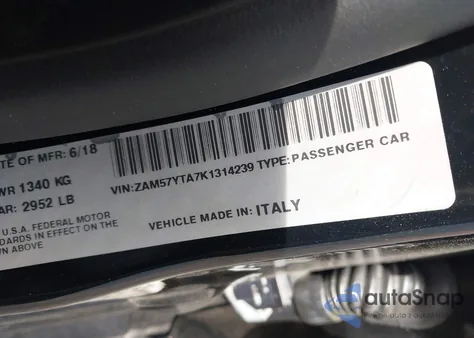 2019 Maserati Ghibli S Q4 z USA, uszkodzony, nr VIN ZAM57YTA7K1314239